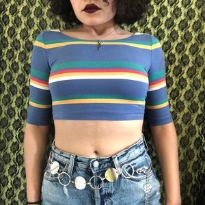 SOLD‼️‼️‼️ BDG colorful crop top🎨🎨